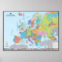 Naciones d'Europe Carte des nations (en français)
