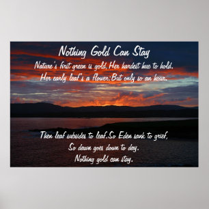 Póster Nada de oro puede permanecer Poster