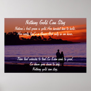 Póster Nada de oro puede permanecer Poster