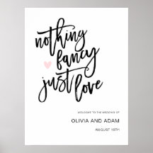 Nada Elegante Solo Amor Casual Bienvenida Boda