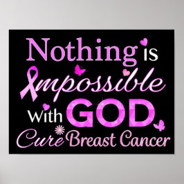 Póster Nada es imposible con DIOS