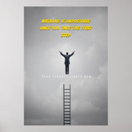 Póster Nada es imposible para el Poster de citas motivaci