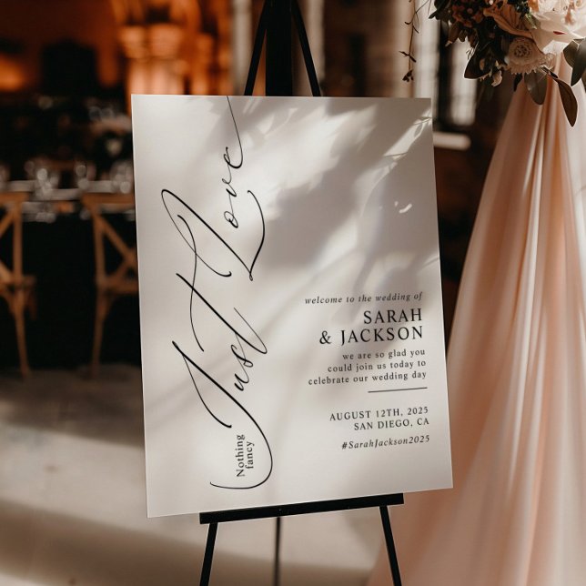 Póster Nada Fancy Ama La Bienvenida De Los Bodas Modernos (Subido por el creador)