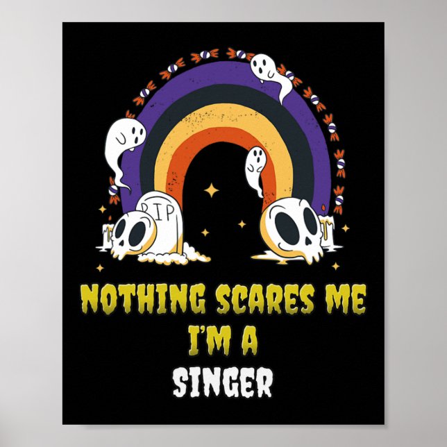 Póster Nada me asusta, soy cantante (Frente)
