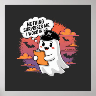 Póster Nada me sorprende cuando trabajo en RR. HH., humor