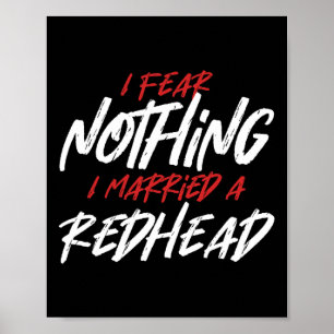Póster Nada Miedo A La Esposa Red Orang De Redhead Ginger
