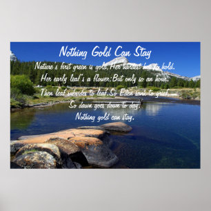Póster Nada oro puede permanecer el poster 5