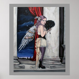 Póster nada poster dejado del faery del steampunk