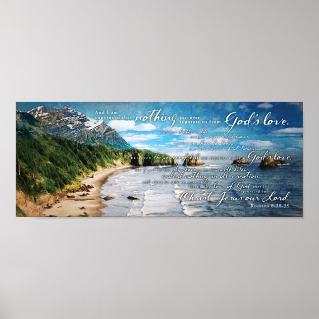 Póster Nada puede separar el amor de Dios, los romanos, e (Frente)