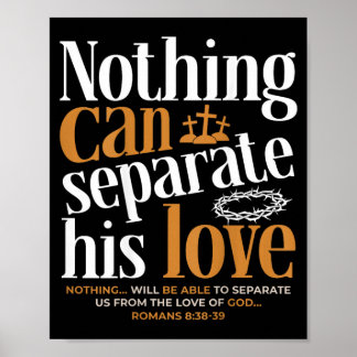 Póster Nada Puede Separar el Amor Romanos 8_38-39 Cristia