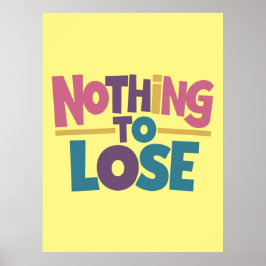 Póster Nada que perder