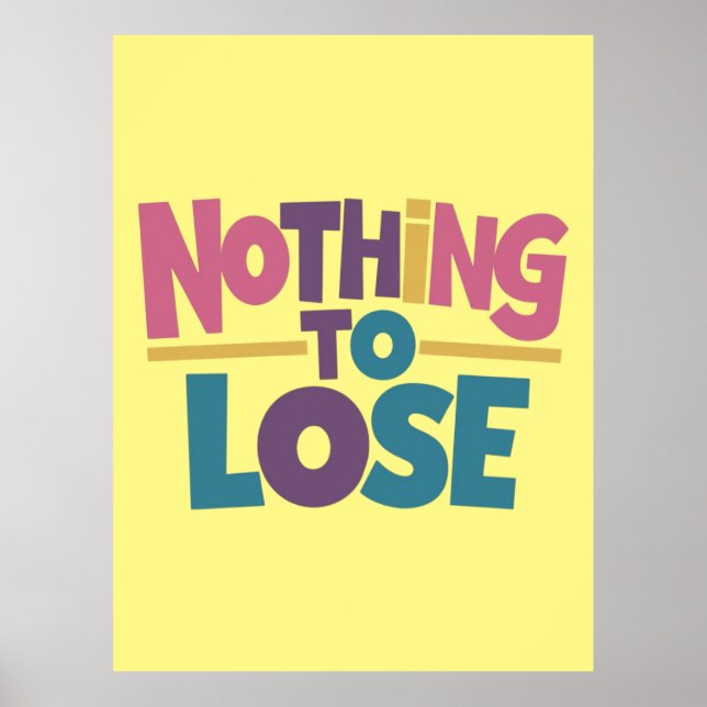Póster Nada que perder (Frente)