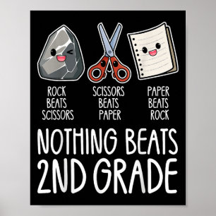 Póster Nada supera al segundo grado Grado Gracioso de reg