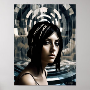 Póster Nadadora De Mujeres