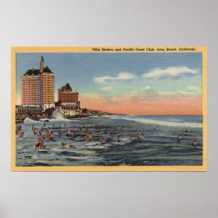 Póster Nadadores por Villa Riviera y Pacific Coast Club