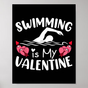 Póster Nadar Es Mi San Valentín Chicos Chicas Deportes Va