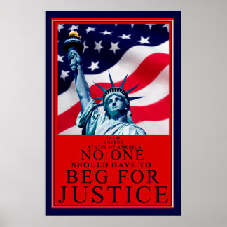 Póster Nadie debería tener que pedir justicia