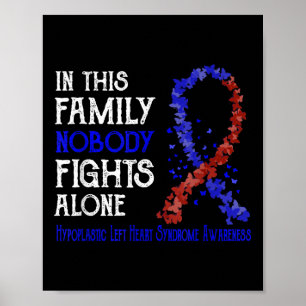 Póster Nadie lucha solo contra el síndrome del corazón iz