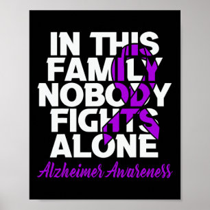 Póster Nadie Pelea Solo Con Conciencia De Este Alzheimer