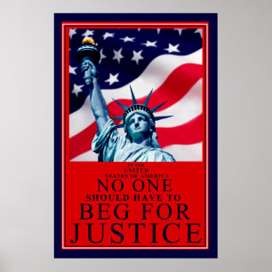 Póster Nadie si tenga que pedir justicia