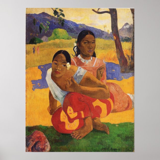 Póster 'Nafea Faa Ipoipo' - Imagen de Paul Gauguin (Frente)