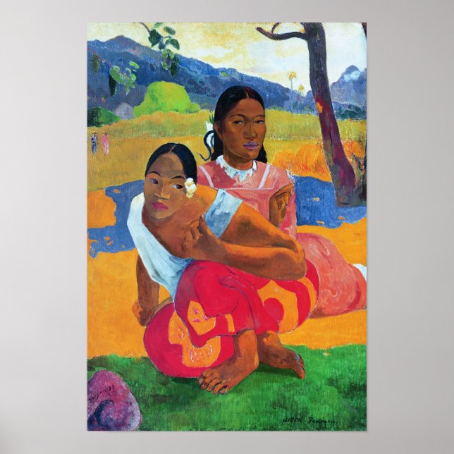 Póster Nafea Faaipoipo, 1892 (Frente)