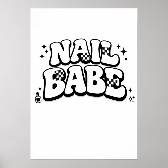 Póster Nail Babe Printable Digital Download (Frente)