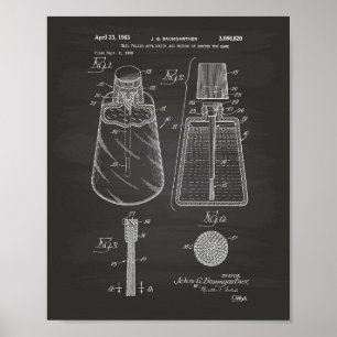 Póster Nail Polaco Soliciator 1963 Patent Art Chalkboard