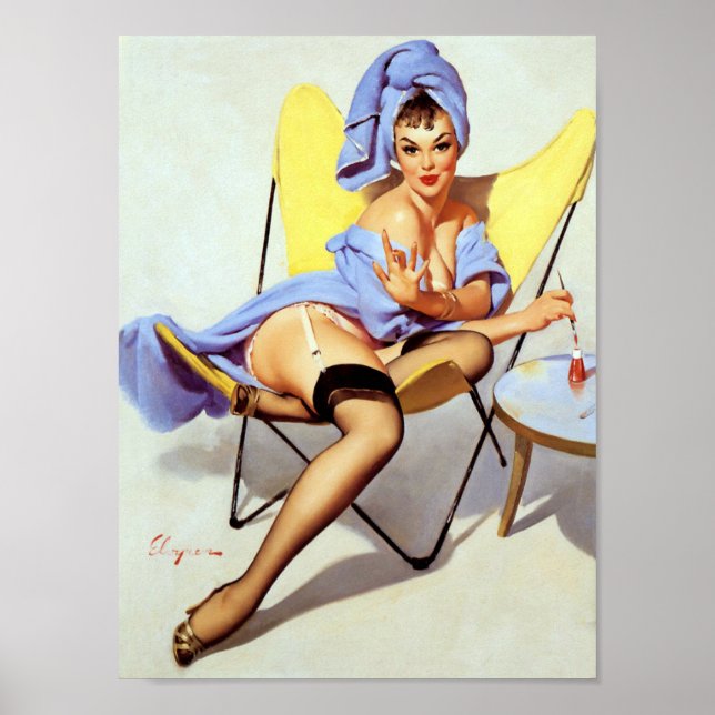 Póster Nail Poland Pin Up (Frente)