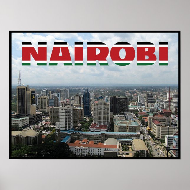 Póster Nairobi - Kenia (Frente)