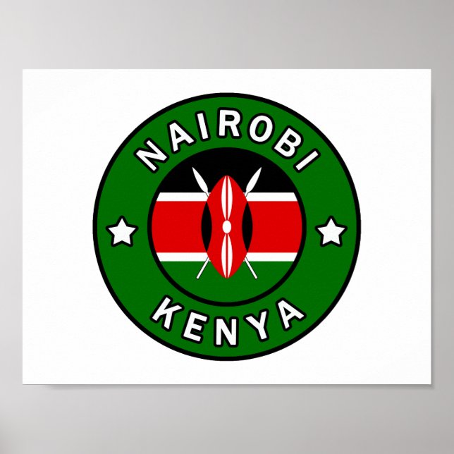 Póster Nairobi Kenya (Frente)