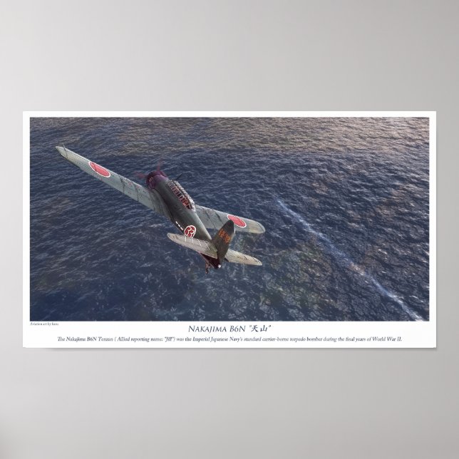 Póster Nakajima B6N Tenzan (Frente)