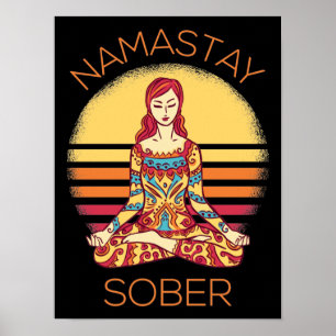 Póster Namastay Sober I