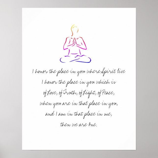 Póster Namaste Definido (Frente)