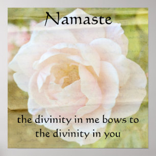 Póster Namaste Divinity Flower Poster