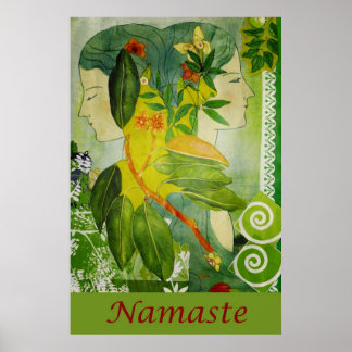 Póster Namaste Green Goddesses 24" x 36" Poster