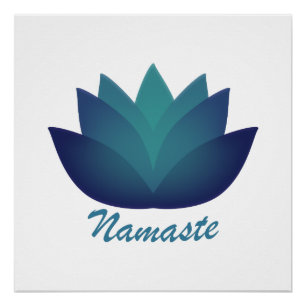 Póster Namaste Lotus Flower