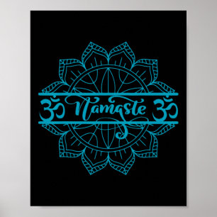 Póster Namaste Omkara Loto Meditación Zen Yoga Espiritual