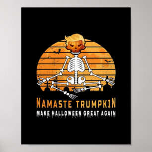 Póster Namaste Trumpkin vuelve a hacer que Halloween sea 