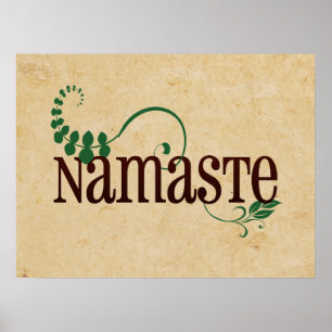 Póster Namaste Yoga
