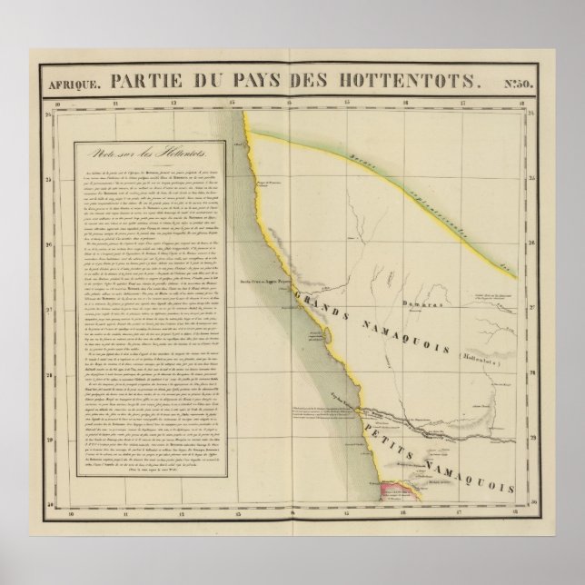 Póster Namibia, Sudáfrica 50 (Frente)