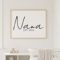 Nana atemporal EST Año Elegante Familia Script