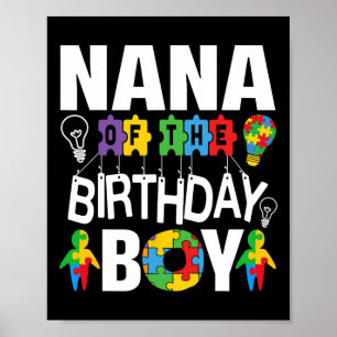 Póster Nana De La Abuela De Autismo De Nacimiento