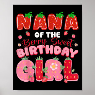 Póster Nana De La Berry Sweet Birthday Chica Strawberry L