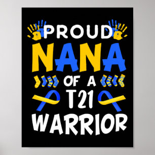 Póster Nana De La Conciencia Sobre El Síndrome De Warrior