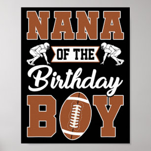 Póster Nana De La Familia Fiesta De Fútbol De Nacimiento