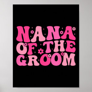 Póster Nana De La Fiesta De La Boda De Groom Ret De Vesti