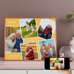 Póster Nana Eres el mejor abuelo Collage de fotos<br><div class="desc">Alegre poster de NANA con sus fotos, nombres y textos personalizados. Este collage de fotos personalizados incluye 5 de tus fotos favoritas, enmarcadas con bordes blancos y colocadas en un fondo amarillo soleado. La plantilla está configurada para que agregue las imágenes así como su nombre, que está escrito en tipografía...</div>