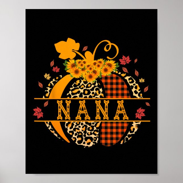 Póster Nana Leopard Imprimir Calabaza Para Las Mujeres De (Frente)