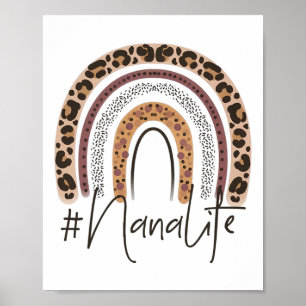 Póster Nana Life Abuela Cheetah Leopardo Mujeres Navidade